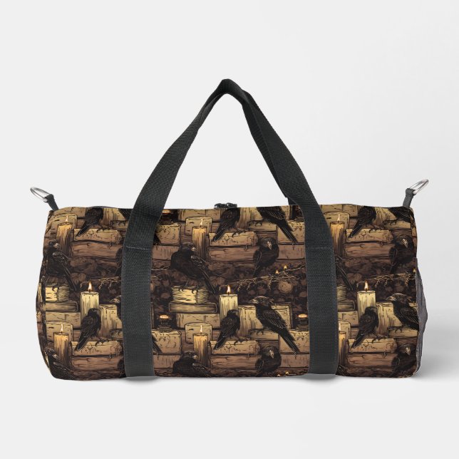 Candles And Crows Duffle Bag (Front)