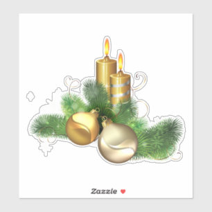 Candles and Decorations Sticker