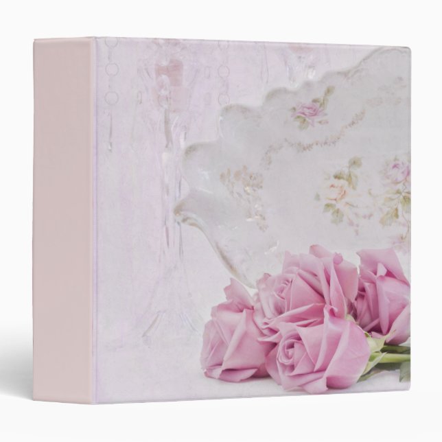 Candles and Roses 3 Ring Binder (Front/Spine)