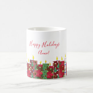 Candles Art< Happy Holidays Time Coffee Mug