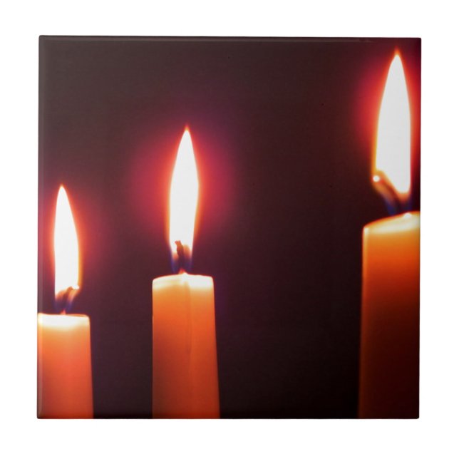 Candles Ceramic Tile (Front)