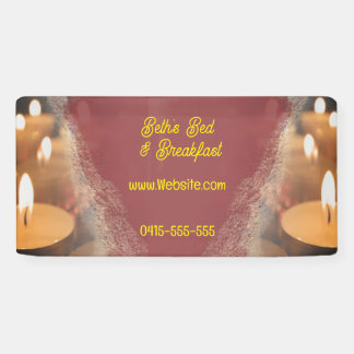 Candles Custom Name Banner Signage