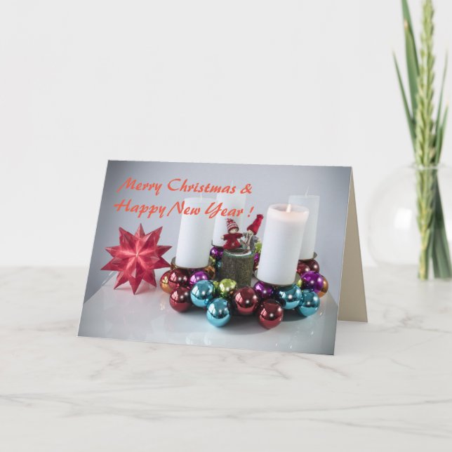 Candles & Decors Christmas Card Customizable (Front)