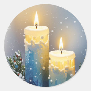 Candles Delight Classic Round Sticker