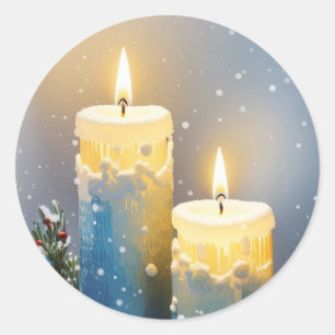 Candles Delight Classic Round Sticker
