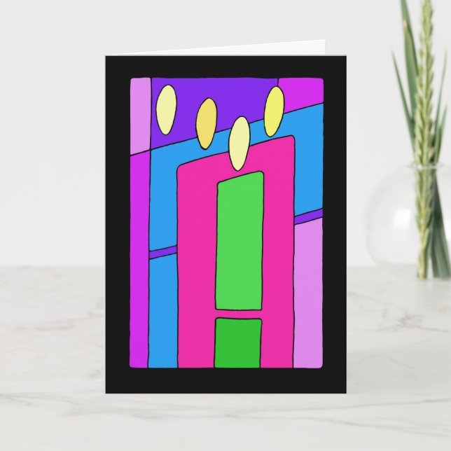 Candles for Christmas Holiday Card (Front)