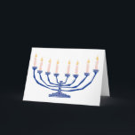 Candles For Hanukkah Holiday Card<br><div class="desc">Candles For Hanukkah</div>