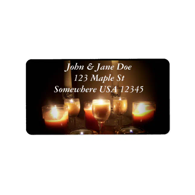 Candles Label Zazzle