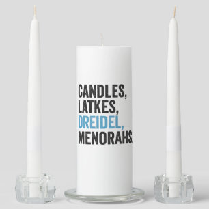 Candles Latkes Dreidel Menorahs Funny Hanukkah Jew