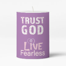 Candles LED Christian Women Trust God Live