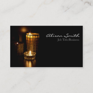 Candles/lights business cars card