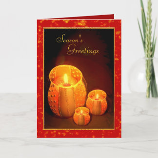 Candles Lights Holiday Card