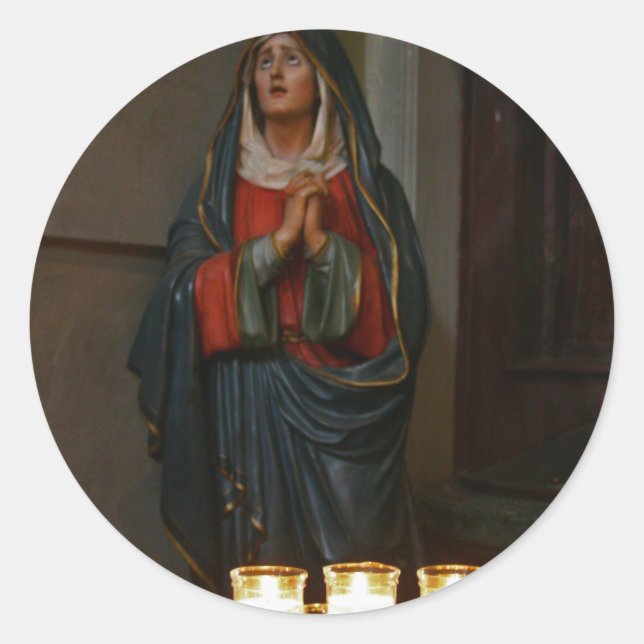 Candles of Hope [Christmas] Classic Round Sticker (Front)