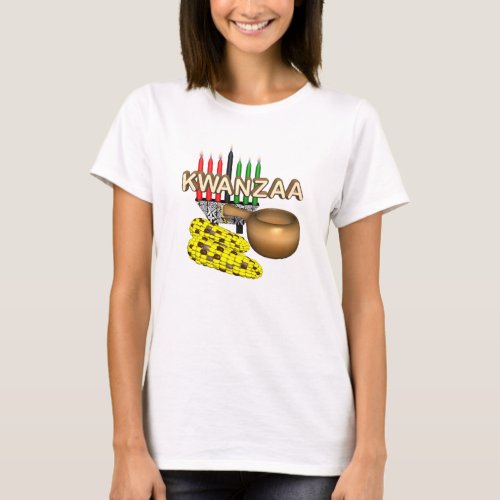 Candles of Kwanzaa_ T_Shirt