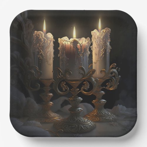 Candles Paper Plates