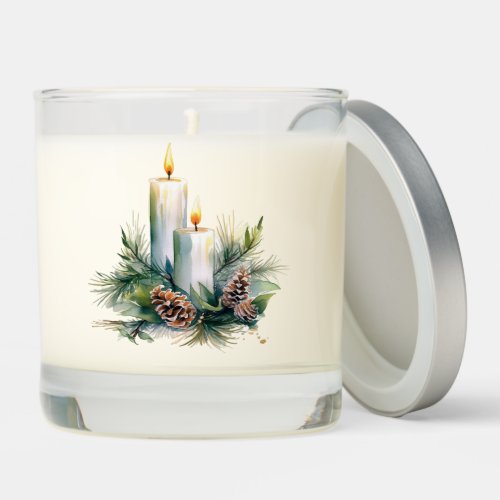 Candles Pine Cones and Greenery Scented Candle 