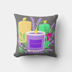 Candles Reversible Throw Pillow