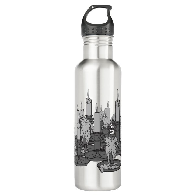 Candles Stainless Steel Water Bottle (Front)