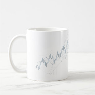 Candlestick chart coffee mug