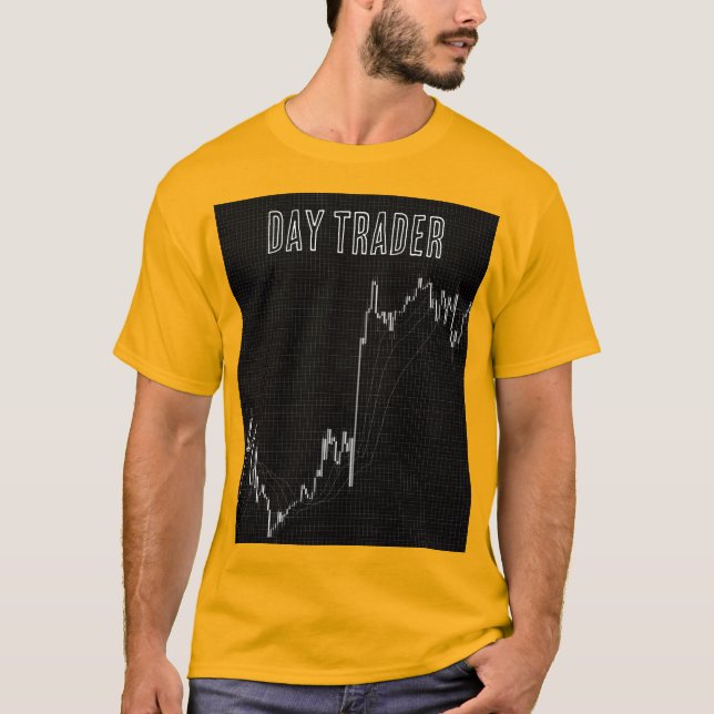 Candlestick Chart Day Trader Abstract Diagram T-Shirt (Front)