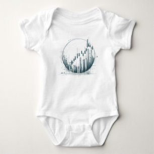 Candlestick chart drawing baby bodysuit