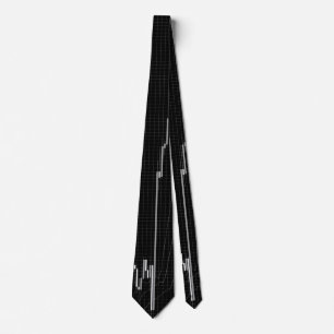 Candlestick Chart FM Neck Tie