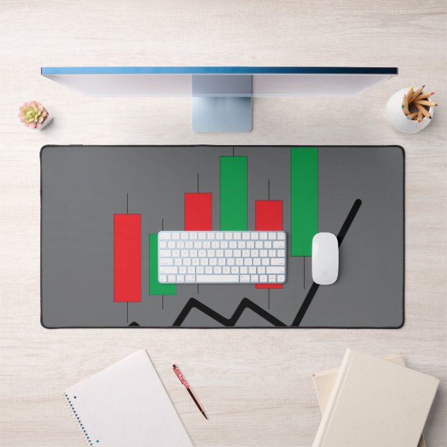 Candlestick Chart Mouse Pad for Stock, Forex & Cry (Office 1)