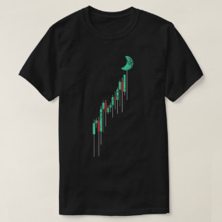 Candlestick Chart To The Moon T-Shirt