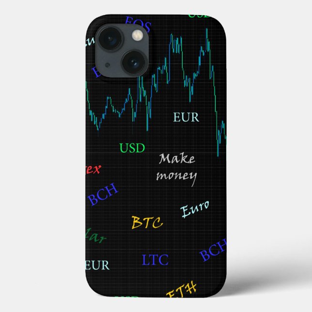 Candlestick Stock Market Chart Case-Mate iPhone Case (Back)