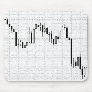 Candlestick Stock Market Chart Mouse Pad