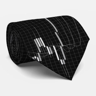 Candlestick Stock Market Chart Neck Tie