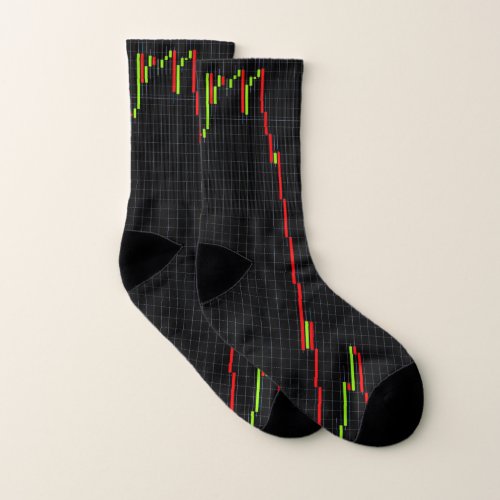Candlestick Stock Market Chart Socks