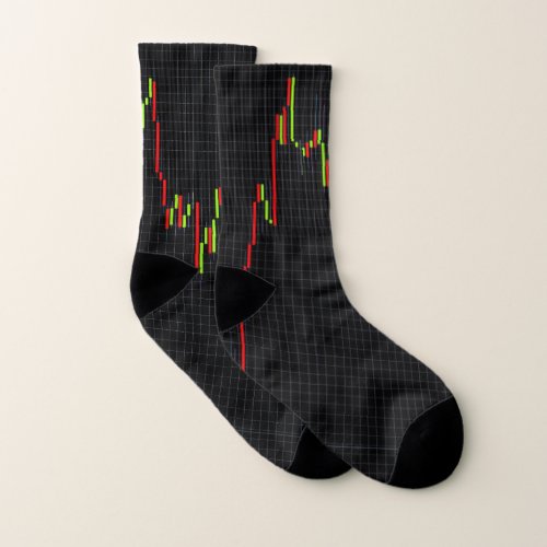 Candlestick Stock Market Chart Socks
