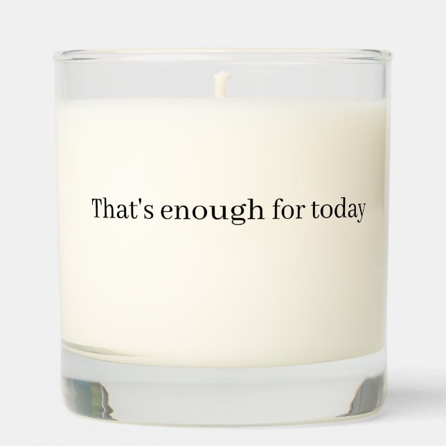 candlw with quote scented candle (Front)