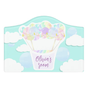 Candy Aerostat Personalized Door Sign