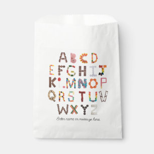 Candy Alphabet Candy Bar Favor Bag