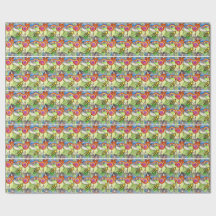 Candy and bees Tessellation wrapping paper