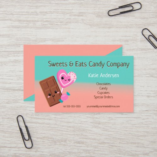 Candy and Chocolate  Company Business Card