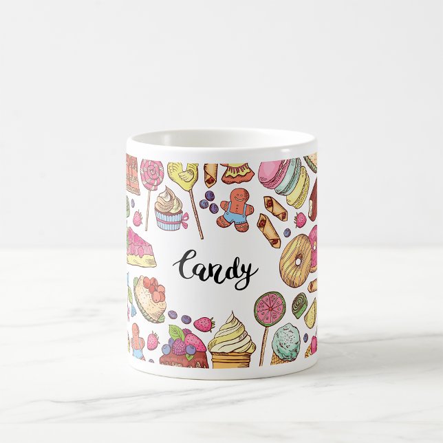 Candy and Dessert Doodles Sweet Treats Pattern  Coffee Mug (Creator Uploaded)