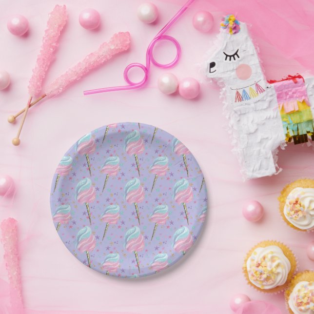 Candy and Sugar Pattern Paper Plates (Party)