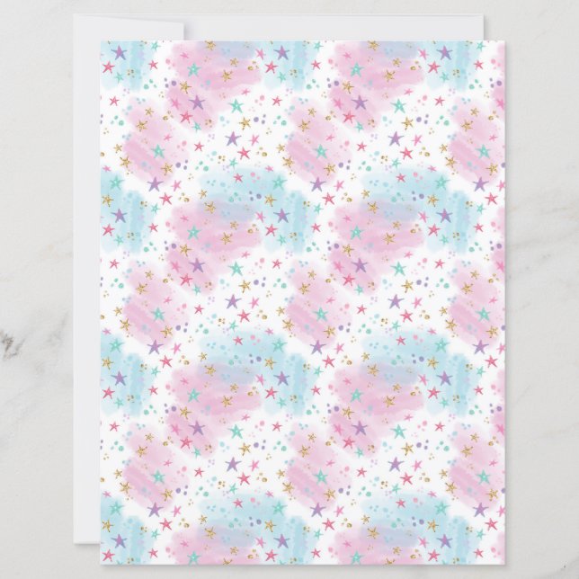 Candy and Sugar Pattern Scrapbook Paper  (Front)
