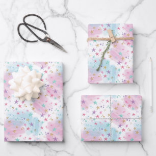 Candy and Sugar Pattern Wrapping Paper Sheets
