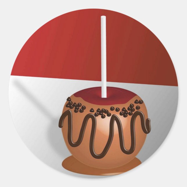 Candy Apple Classic Round Sticker (Front)
