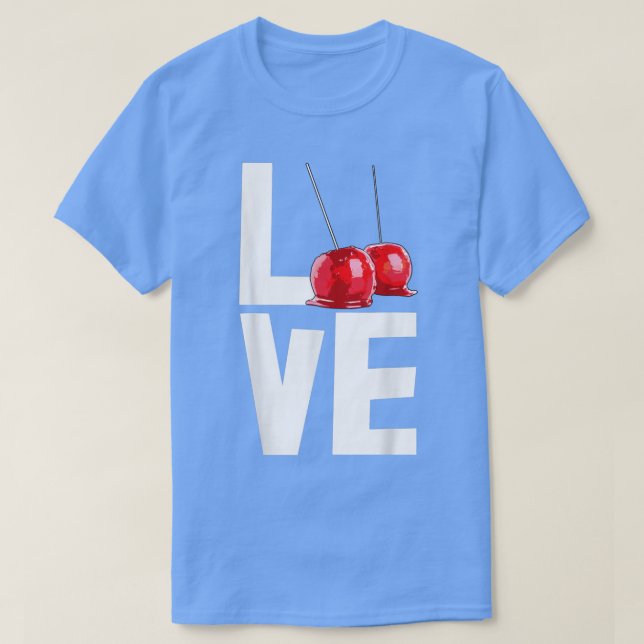 Candy Apple Love Funny Candy Dessert Women  T-Shirt (Design Front)