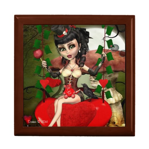 Candy Apple Love Gothic Lolita Tile Jewelry Box