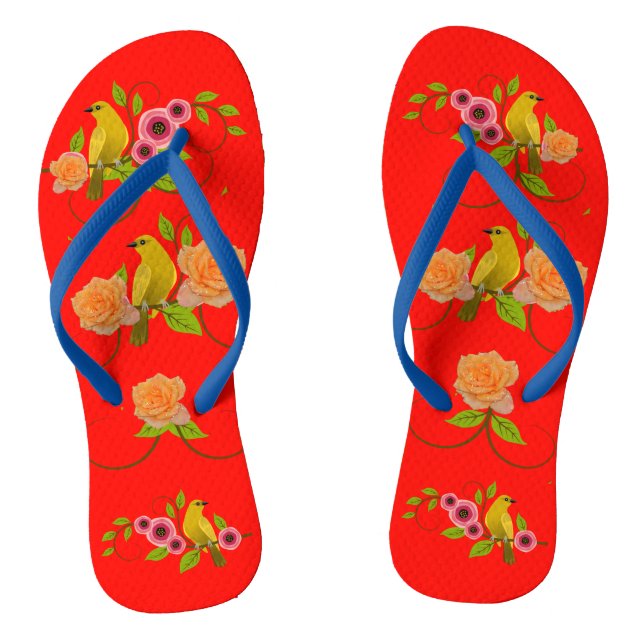 Candy Apple Pool Beach Flip Flops (Footbed)