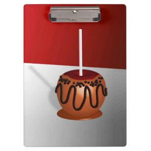 Candy Apple, red and caramel Clipboard