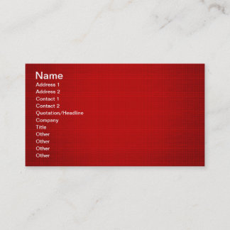 CANDY APPLE RED GRID BACKGROUND TEMPLATE MATRIX DI BUSINESS CARD