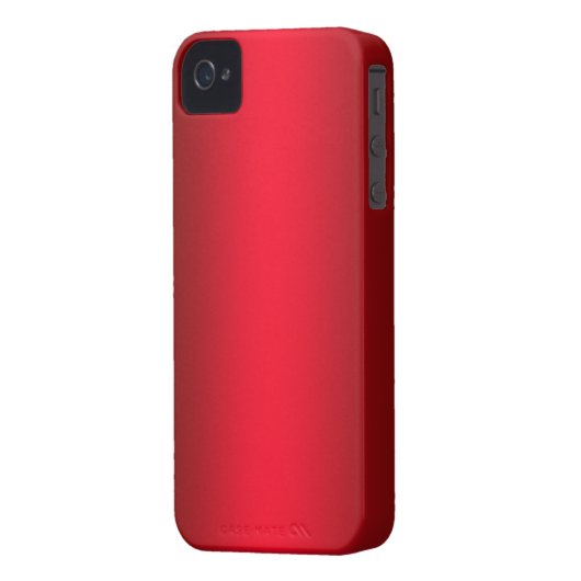 Candy Apple Red iPhone 4/4S Case Mate Case (Back Left)