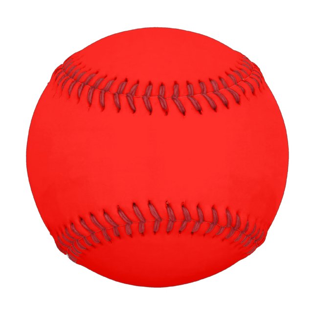 Candy Apple Red Solid Color Baseball (Front)